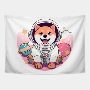 astronaut dog Tapestry