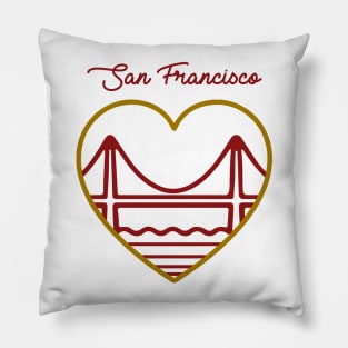 San Francisco Heart Pillow