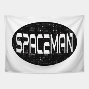 Planet X Spaceman Logo Science Fiction Sci fi Tapestry