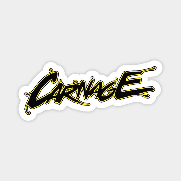 Carnage Logo Magnet by JamesCMarshall