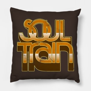 Soul Train vintage distressed Pillow