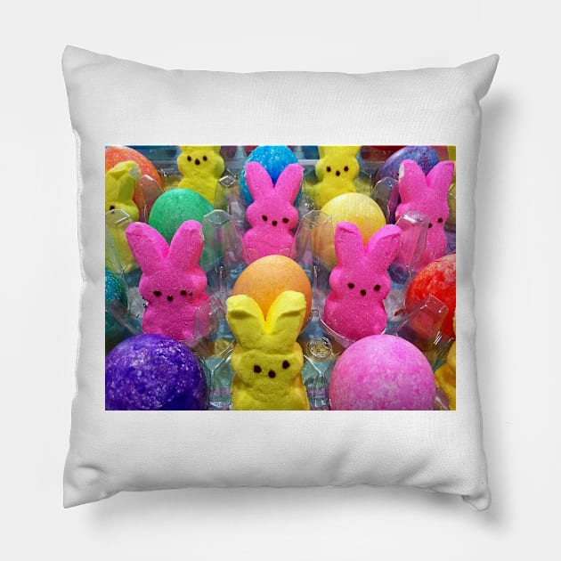 Eggs and Bunnies Study 2 Pillow by bobmeyers