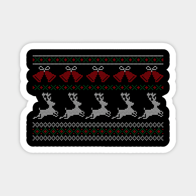 Christmas In Knitting Design Magnet by Hariolf´s Mega Store