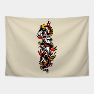 Traditional Dragon Girl Tapestry