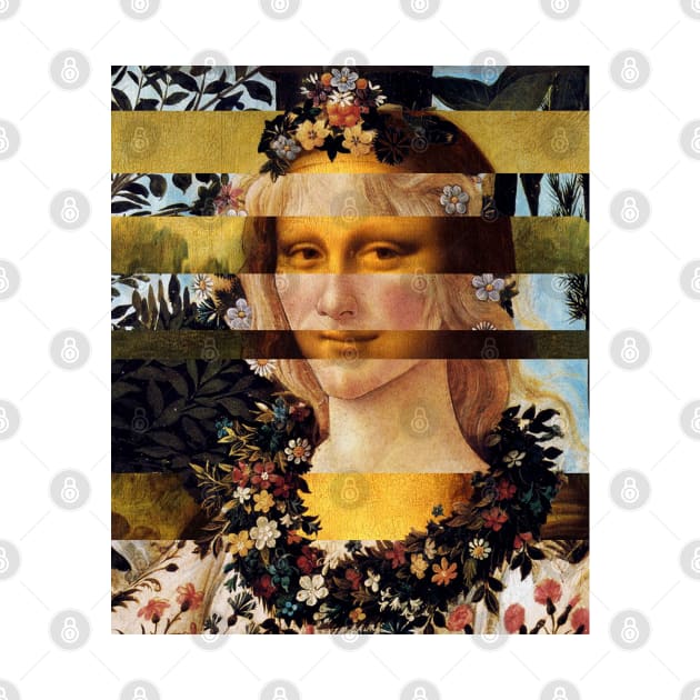 Mona Lisa by Leonardo da Vinci and Flora by Sandro Botticelli by luigi-tarini