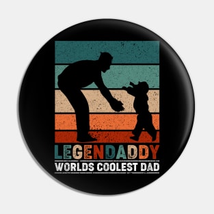 Fathers Day Papa LegenPapa World's Coolest Papa Pin