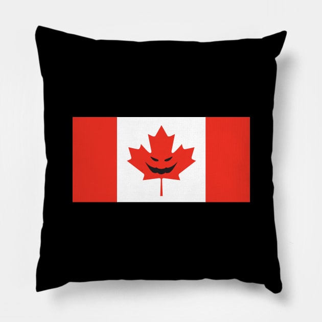 Canadian Flag Pillow by Wickedcartoons