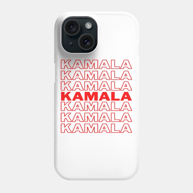 Kamala Harris For President 2020 Support for Kamala Thank You Bag Typography Phone Case by Shirtz Tonight