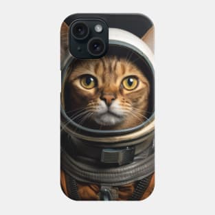 Astronaut Cat in Space - Abyssinian Phone Case