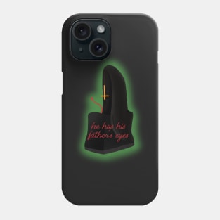 He has his fathers eyes horror crib Phone Case