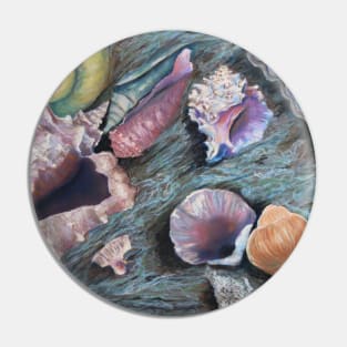 Seashells on the Seashore Pin