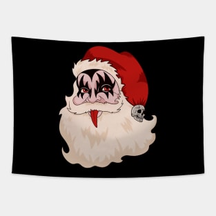 I Saw Mommy With Kiss Santa Claus Tapestry