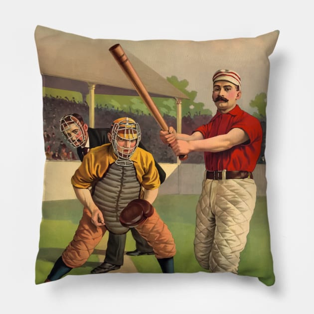Vintage Baseball Pillow by Yaelledark