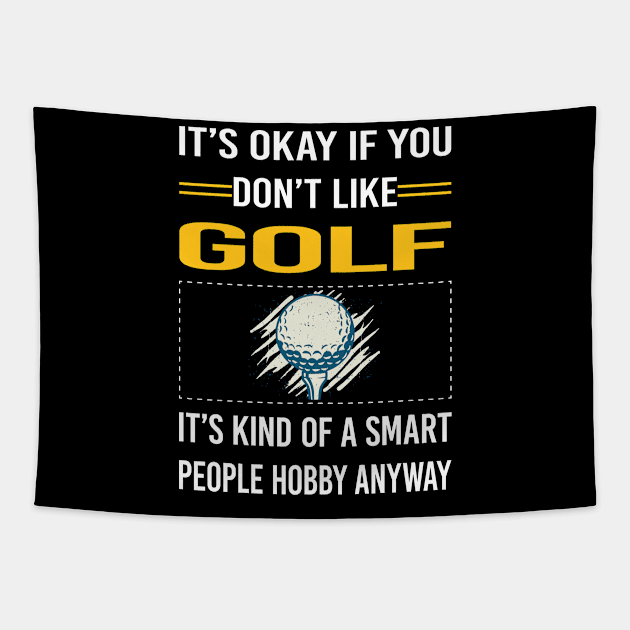 Funny Smart People Golf Golfing Golfer Tapestry by Happy Life