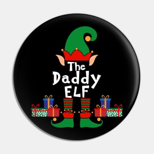 Funny Family Matching Christmas Daddy Elf Pin