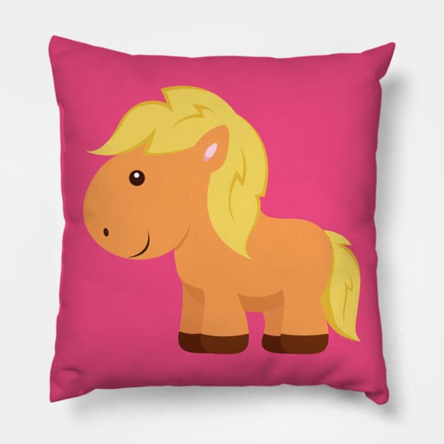 Mini Pony Little Horse Minipony Pillow by samshirts