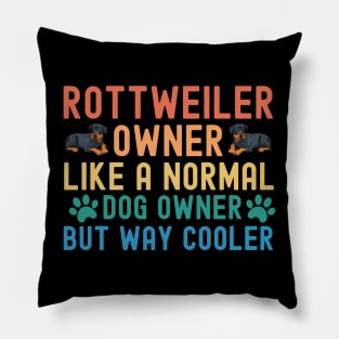 Rottweiler Owner Pillow