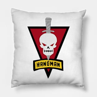 hangman logo black Pillow