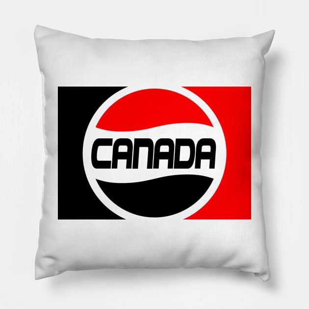 CANADA SODA Pillow by LILNAYSHUNZ