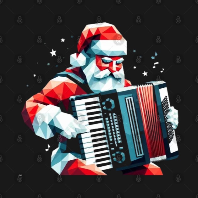 Christmas Santa Musician by fadinstitute