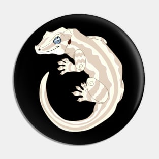 White Gargoyle Gecko Pin