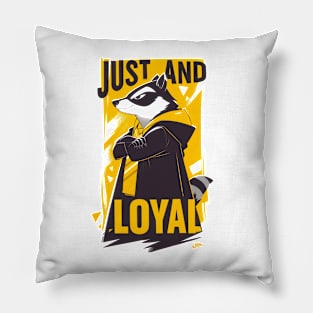 Just and Loyal - Magical Badger - Fantasy Pillow