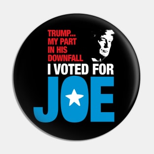 Voted for Joe (Blue) Pin