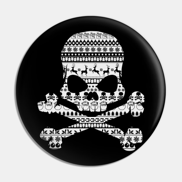 Christmas Skull Pin by BOEC Gear