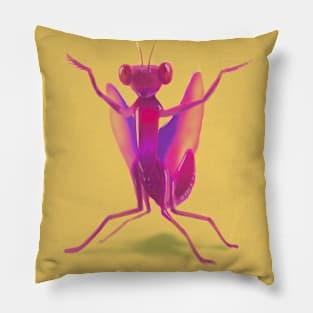 purple mantis Pillow