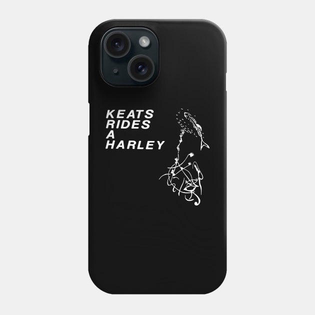 Keats Rides a  Harley classic punk comp Phone Case by TeeFection