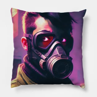 Abstract Cyberpunk Man Pillow