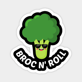 BROC N' ROLL - Cute Broccoli Pun Magnet