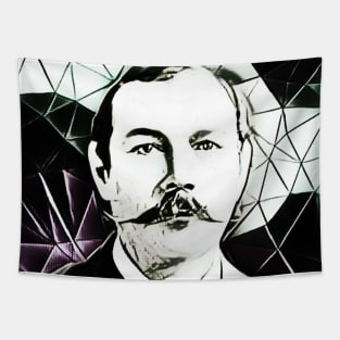 Arthur Conan Doyle Black and White Portrait | Arthur Conan Doyle Artwork 4 Tapestry