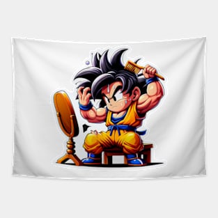 Goku style his super saiyan hair Tapestry