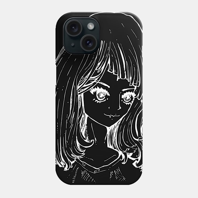 Portrait line art Phone Case by TKDoodle