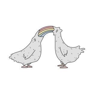 Rainbow chickens T-Shirt