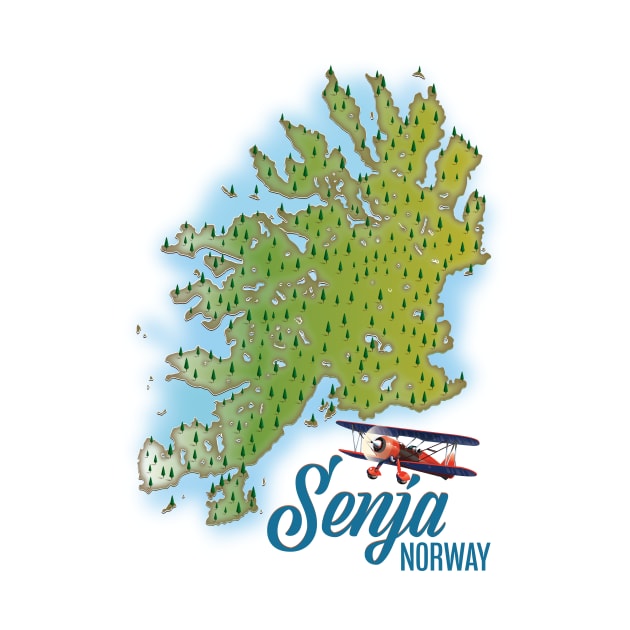 Senja Noway island map by nickemporium1