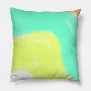 Colorful watercolor abstract texture art design Pillow