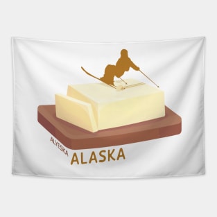 Ski Butter Carving | Alyeska Alaska Tapestry