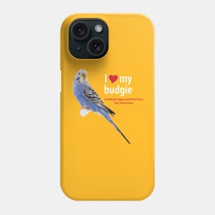 blue budgie Phone Case