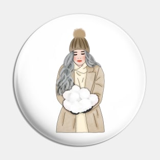 Winter time Pin