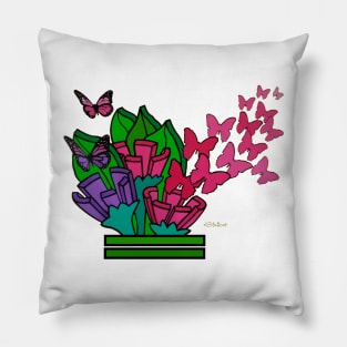 Flowers and Butterflies Pillow