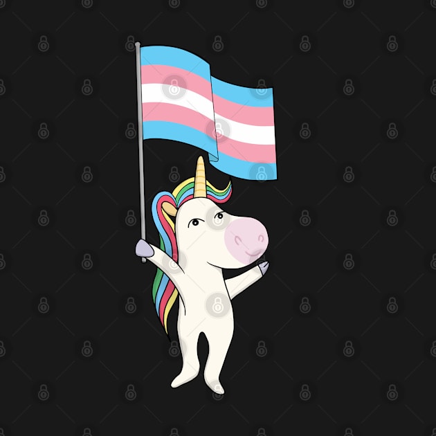 Transgender Trans LGBT Unicorn Pride Flag Gay Nonbinary Pronouns by Shirtsurf
