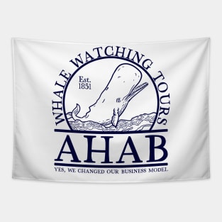 Ahab Whale Watch (Lineal) Tapestry