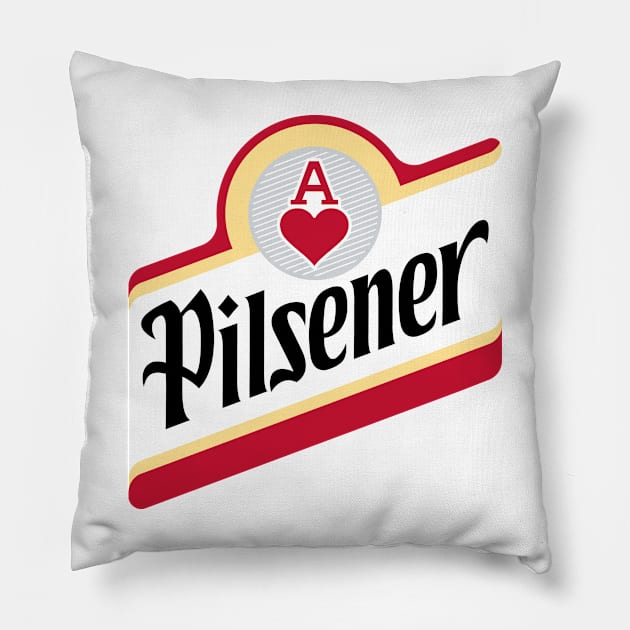 Pilsener cervez El Salvador Pillow by Estudio3e