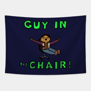 Guy In the Chair Tapestry