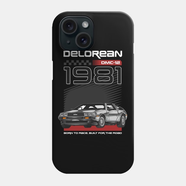 Vintage Delorean Movie Car Phone Case by milatees