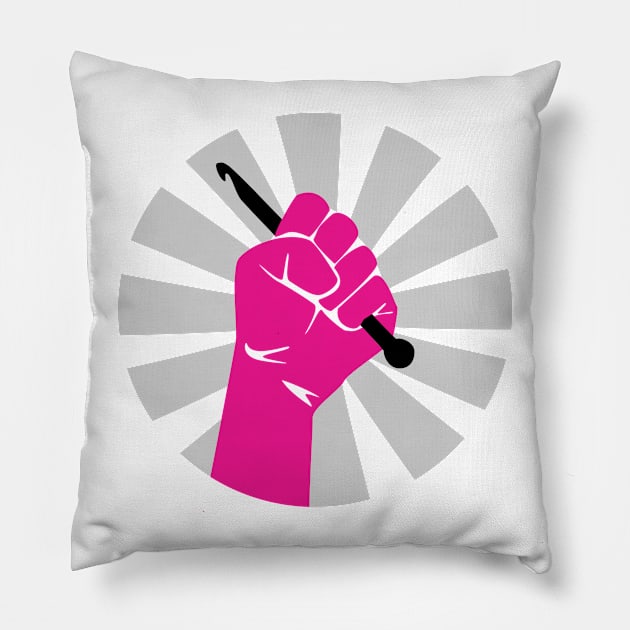 Resist - Crochet Pillow by playinglife