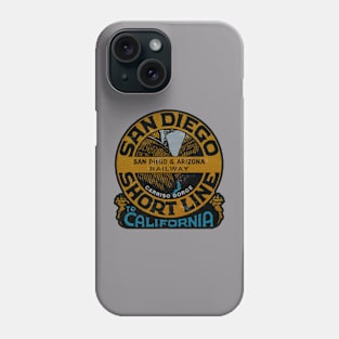 Vintage San Diego and Arizona Railway Phone Case