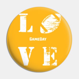 Football: Love Gameday Pin